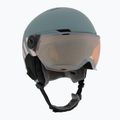 Детска ски каска UVEX Rocket Visor Jr rhino/blush matt/mirror silver/lasergold lite