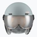 Детска ски каска UVEX Rocket Visor Jr rhino/blush matt/mirror silver/lasergold lite 2