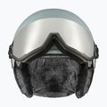 Ски каска UVEX Wanted Visor glacier/rhino matt/mirror silver smoke 8