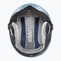 Детска ски каска UVEX Rocket Visor Jr blue matt/mirror blue/smoke 4