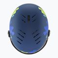 Детска ски каска UVEX Rocket Visor Jr blue matt/mirror blue/smoke 5