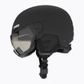 Ски каска UVEX Wanted Visor Pro V black matt/variomatc smoke 5