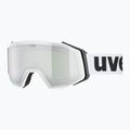 Предпазни ски очила UVEX Gravity FM white matt/mirror silver clear green