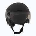 Скиорска каска UVEX Wanted Visor Pro V black/silver matt
