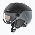Каска за ски UVEX Wanted Visor Pro V black/silver matt