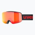Детски предпазни ски очила UVEX Pwdr FM black matt/mirror red orange clear