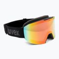 Предпазни ски очила UVEX Evidnt Attract S V + case black matt/mirror rainbow clear 2