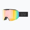 Предпазни ски очила UVEX Evidnt Attract S V + case black matt/mirror rainbow clear 6