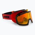 Предпазни ски очила UVEX Evidnt Attract + case black matt/mirror red orange clear