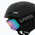 Детска скиорска каска UVEX Viti Set + Speedy Pro black matt/mirror green/yellow/clear goggles 8