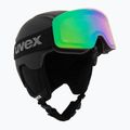 Детска скиорска каска UVEX Viti Set + Speedy Pro black matt/mirror green/yellow/clear goggles 10