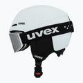 Детска скиорска каска UVEX Viti Set + очила Speedy Pro white matt/mirror silver/green/clear 3