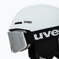Детска скиорска каска UVEX Viti Set + очила Speedy Pro white matt/mirror silver/green/clear 7