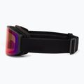 Детски скиорски очила UVEX Pwdr FM black matt/mirror ruby/green/clear 4