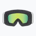 Детски скиорски очила UVEX Pwdr FM white matt/mirror rainbow/green/clear 3