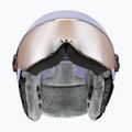 Детска скиорска каска UVEX Rocket Visor Jr cool lavender abstract matt/mirrorsilver/lasergold 3
