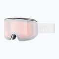 Скиорска маска Uvex Lace Attract FM white matt/mirror silver 7