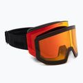 Скиорска маска Uvex Lace Attract FM black matt/mirror red