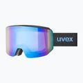 Скиорска маска Uvex Lace Attract FM black matt/mirror blue 6