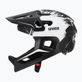 Детска велосипедна каска UVEX React Fullface Jr black/white matt 3