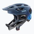 Детска велосипедна каска UVEX React Fullface Jr dusk blue matt