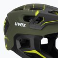 Детска велосипедна каска UVEX React Fullface Jr dark olive matt 7