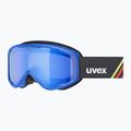 Детска скиорска маска UVEX Speedy Nova FM S2 blue matt/mirror blue