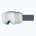Детска скиорска маска UVEX Pwdr FM Jr S2 black matt/mirror sapphire