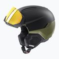 Скиорска каска UVEX Horizon CV black/khaki matt 6