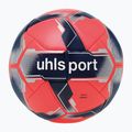 Футболна топка uhlsport Match Addglue fluo red/navy/silver размер 5 4