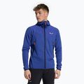 Мъжки суитшърт Salewa Agner Hybrid PL/DST FZ Hoody от полар, син 00-0000027371