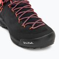 Дамски туристически обувки Salewa Wildfire Leather GTX black/fluo coral 7