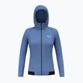 Дамски суитшърт за трекинг Salewa Pedroc PL Hooded morning blue 5
