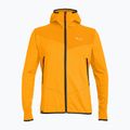 Мъжки трекинг суитшърт Salewa Agner Hybrid PL/DST FZ Hoody turmeric melange/0910
