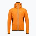 Мъжки трекинг суитшърт Salewa Agner Hybrid PL/DST FZ Hoody turmeric melange/0910