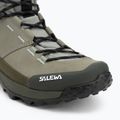 Salewa мъжки ботуши за трекинг Puez Leather Mid Ptx shadow / dark olive 7