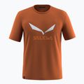 Мъжка тениска Salewa Solidlogo Dry bombay brown