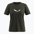 Дамска тениска Salewa Solid Dry dark olive