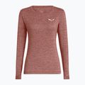 Дамска блуза с дълъг ръкав за  трекинг Salewa Puez Melange Dry desert pink melange