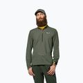 Мъжка блуза с дълъг ръкав Salewa Pedroc Dry Wind Half Zip Tee faded green