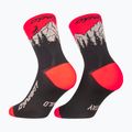Скиорски чорапи DYNAFIT Traverse Mid black out ultra coral/6a10
