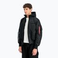Alpha Industries MA-1 D-Tec Bomber с бродерия на ръкавите черно/отразително яке за мъже
