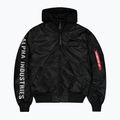 Alpha Industries MA-1 D-Tec Bomber с бродерия на ръкавите черно/отразително яке за мъже 7