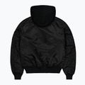Alpha Industries MA-1 D-Tec Bomber с бродерия на ръкавите черно/отразително яке за мъже 8