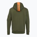 Мъжка качулка Alpha Industries Red Stripe Hoodie dark green 2