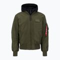 Мъжко яке Alpha Industries MA-1 D-Tec dark green / black