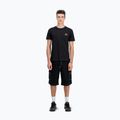 Мъжка тениска Alpha Industries Basic Small Logo черна/неоново оранжева 2