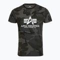 Alpha Industries Basic Camo черна камуфлажна поло риза за мъже