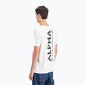 Alpha Industries мъжка тениска Backprint бяла 5