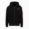 Мъжки суитшърт Alpha Industries Back Print Zip black